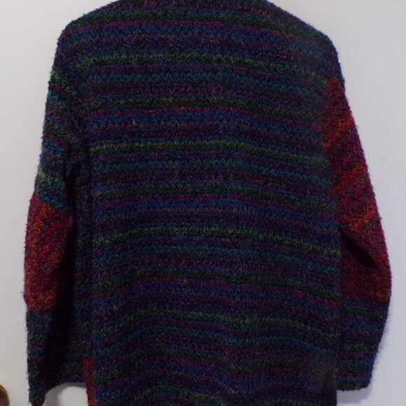 Koret City Blues Petites Blues & Reds 6 Button Jean Collar Cell Pocket Jacket - Picture 2 of 6